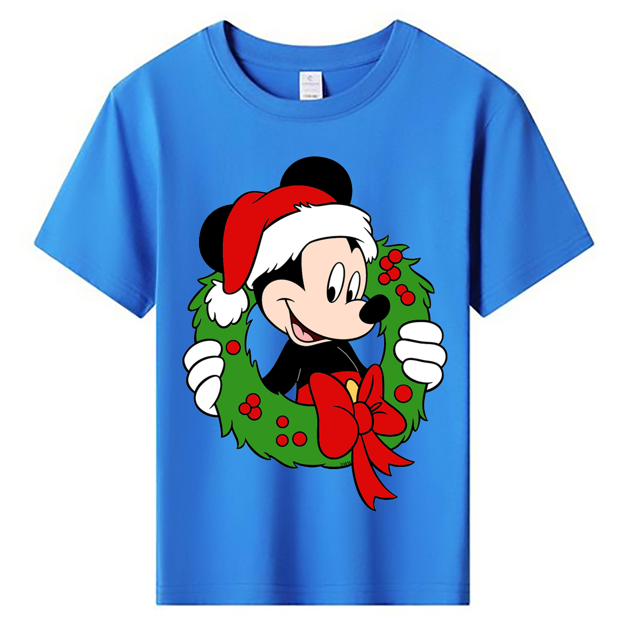 ミッキーマウス Mickey Mouse 綿100％キッズTシャツ（フロントプリント）